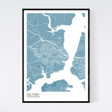Load image into Gallery viewer, Saltash Town Map Print