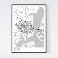 Load image into Gallery viewer, Saltash Town Map Print