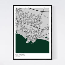Load image into Gallery viewer, Saltcoats Town Map Print