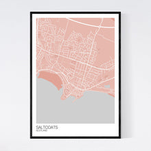 Load image into Gallery viewer, Saltcoats Town Map Print