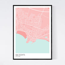 Load image into Gallery viewer, Saltcoats Town Map Print