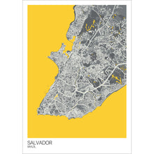 Load image into Gallery viewer, Map of Salvador, Brazil
