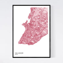 Load image into Gallery viewer, Salvador City Map Print