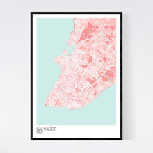 Load image into Gallery viewer, Salvador City Map Print