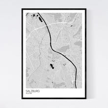 Load image into Gallery viewer, Salzburg City Map Print