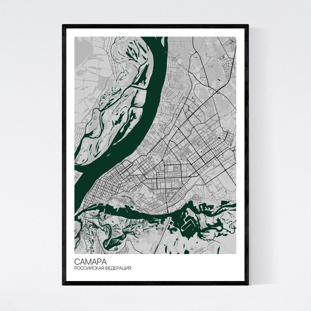 Samara City Map Print