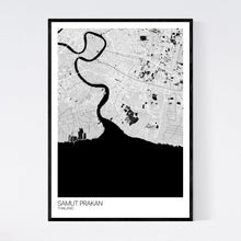 Load image into Gallery viewer, Samut Prakan Region Map Print