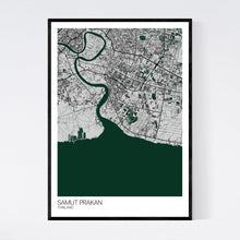 Load image into Gallery viewer, Samut Prakan Region Map Print