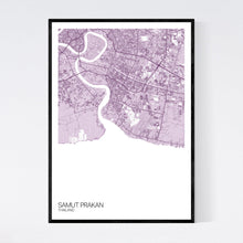 Load image into Gallery viewer, Samut Prakan Region Map Print