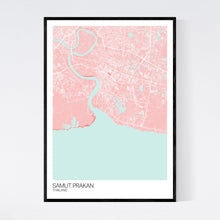 Load image into Gallery viewer, Samut Prakan Region Map Print