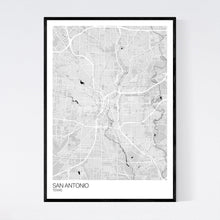 Load image into Gallery viewer, San Antonio City Map Print