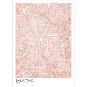 Map of San Antonio, Texas