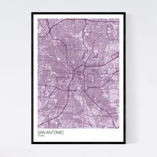 Load image into Gallery viewer, San Antonio City Map Print