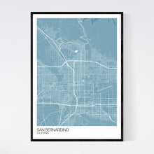 Load image into Gallery viewer, San Bernardino City Map Print