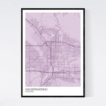 Load image into Gallery viewer, Map of San Bernardino, California
