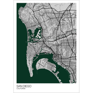 Map of San Diego, California