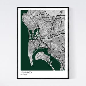 Map of San Diego, California