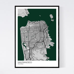 San Francisco City Map Print