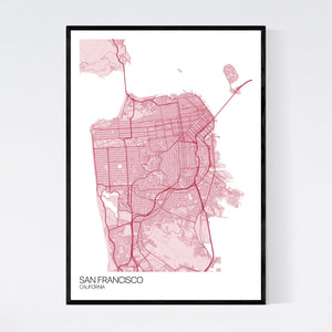 Map of San Francisco, California