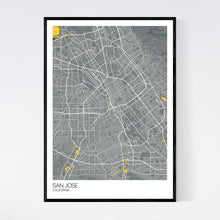 Load image into Gallery viewer, San Jose City Map Print