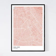 Load image into Gallery viewer, San Jose City Map Print