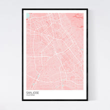 Load image into Gallery viewer, Map of San Jose, California