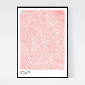 Map of San Jose, California