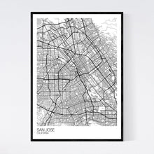 Load image into Gallery viewer, San Jose City Map Print