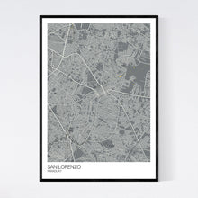 Load image into Gallery viewer, San Lorenzo City Map Print