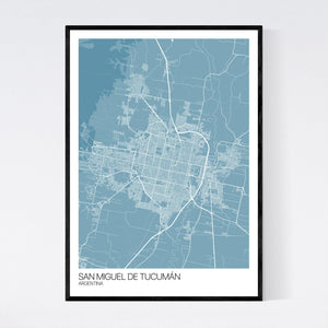 San Miguel de Tucumán City Map Print