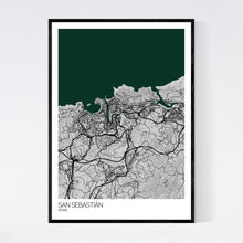 Load image into Gallery viewer, San Sebastián City Map Print
