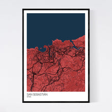 Load image into Gallery viewer, San Sebastián City Map Print