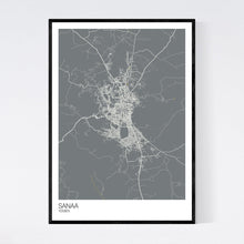 Load image into Gallery viewer, Sanaa City Map Print