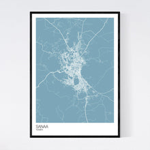 Load image into Gallery viewer, Map of Sanaa, Yemen