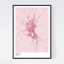 Load image into Gallery viewer, Sanaa City Map Print