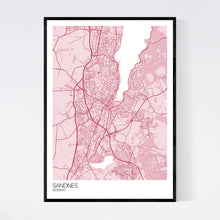 Load image into Gallery viewer, Sandnes City Map Print