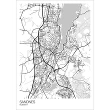 Load image into Gallery viewer, Map of Sandnes, Norway