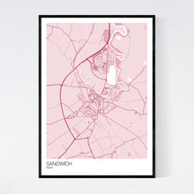 Load image into Gallery viewer, Sandwich Town Map Print