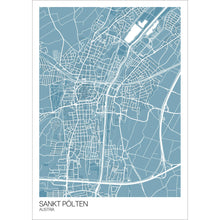 Load image into Gallery viewer, Map of Sankt Pölten, Austria
