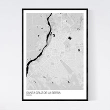 Load image into Gallery viewer, Santa Cruz de la Sierra City Map Print