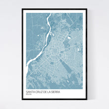 Load image into Gallery viewer, Santa Cruz de la Sierra City Map Print