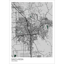 Load image into Gallery viewer, Map of Santa Rosa, California