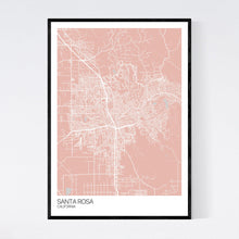 Load image into Gallery viewer, Santa Rosa City Map Print