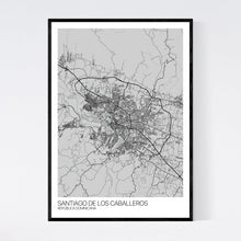 Load image into Gallery viewer, Santiago De Los Caballeros City Map Print