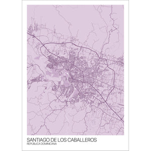 Map of Santiago De Los Caballeros, República Dominicana