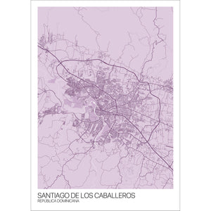 Map of Santiago De Los Caballeros, República Dominicana