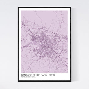 Map of Santiago De Los Caballeros, República Dominicana