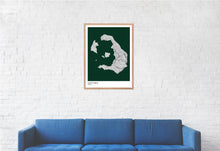 Load image into Gallery viewer, Map of Santorini, Greece