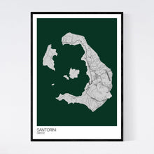 Load image into Gallery viewer, Map of Santorini, Greece