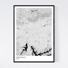 Load image into Gallery viewer, São Paulo City Map Print